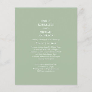 Flyer PRESUPUESTO Bodas Sabio Manzana Verde Monocromo Te