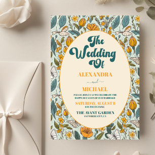 Flyer Presupuesto Boho Chic Retro Colorido Floral Boda
