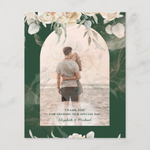 Flyer PRESUPUESTO BOHO Green Terracotta Boda Floral