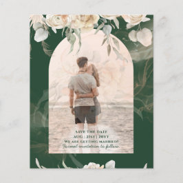 Flyer PRESUPUESTO BOHO Green Terracotta Boda Floral