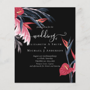 Flyer PRESUPUESTO Césped Tropical Pampas Navy Berry Boda