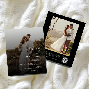Flyer Presupuesto Código QR Invitación a matrimonio foto