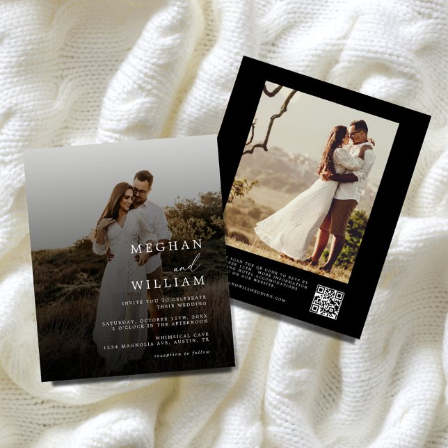 Flyer Presupuesto Código QR Invitación a matrimonio foto (Subido por el creador)