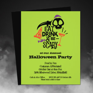 Flyer Presupuesto Come Bebe y Sé Espantoso Halloween