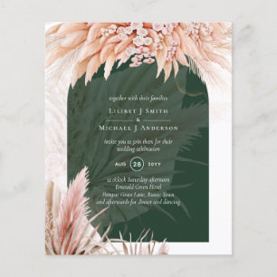 Flyer PRESUPUESTO Coral Pampas Boda Verde Grasa