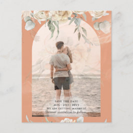 Flyer PRESUPUESTO Coral Terracotta Pampas Grasa Boda