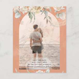 Flyer PRESUPUESTO Coral Terracotta Pampas Grasa Boda