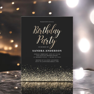Flyer Presupuesto Cualquier Edad Cumpleaños Purpurina Ne