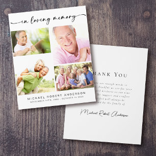 Flyer Presupuesto Cuatro Foto Funeral Gracias