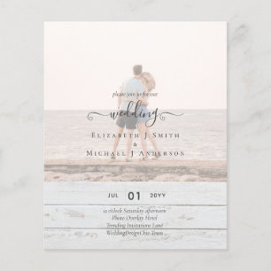 Flyer Presupuesto de Boda con TEXTO SUPERPUESTO FOTOGRÁF