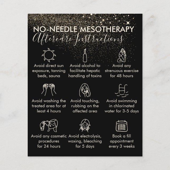 Flyer Presupuesto de cuidados posteriores a la mesoterap (Atrás)