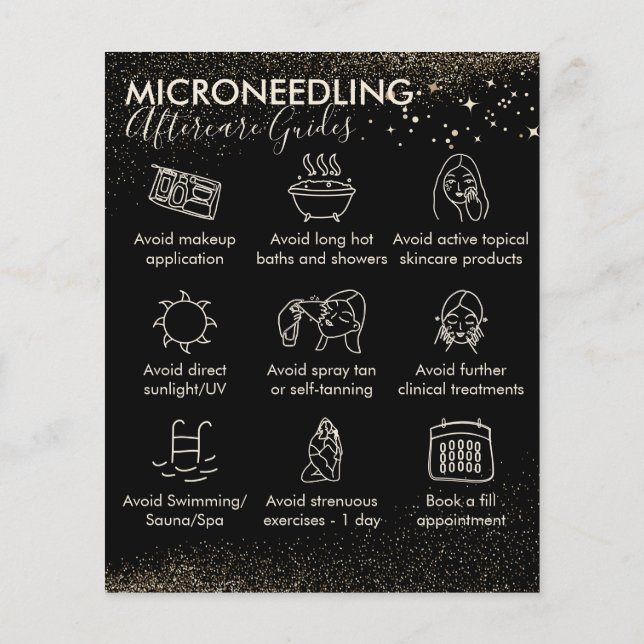 Flyer Presupuesto de cuidados posteriores a Microneedlin (Atrás)