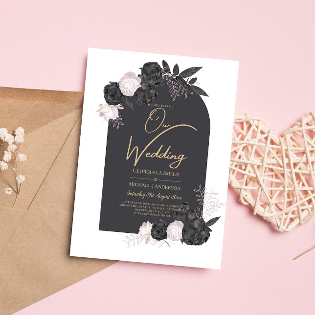 Flyer Presupuesto de Gótico de invitaciones a bodas de r (Subido por el creador)
