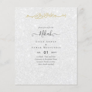 Flyer PRESUPUESTO DE Invitaciones a la Boda de NIKAH Isl