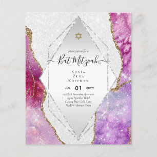 Flyer PRESUPUESTO de invitaciones para la BAT MITZVAH co