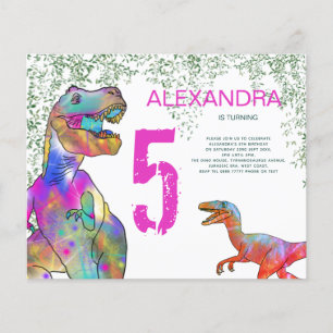 Flyer Presupuesto de la fiesta de cumpleaños número 5 de