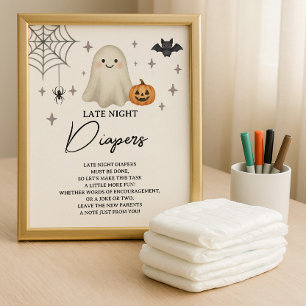 Flyer Presupuesto de los Diapers de la noche tardía de B