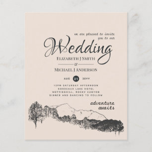 Flyer Presupuesto del Boda de Aventura del Coral de Peac