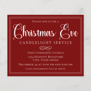 Flyer Presupuesto del Servicio de Velas de Nochebuena Ro