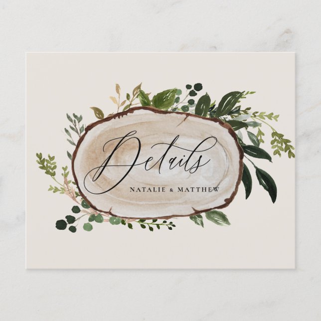 Flyer presupuesto Detalles del boda de la rebanada de ma (Frente)