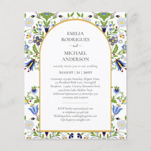 Flyer PRESUPUESTO Doble Cara BILINGÜE Boda Arte Popular