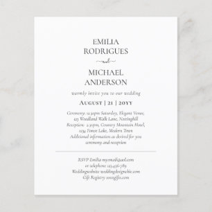 Flyer PRESUPUESTO Doble Cara BILINGÜE Solo Texto Boda