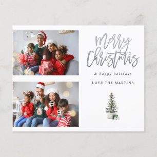 Flyer Presupuesto Dos Foto Árbol De Navidad Moderno