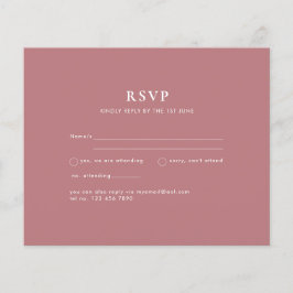 Flyer PRESUPUESTO Dusto Rosa Monocromo RSVP Simple