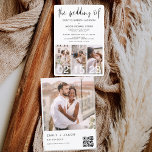 Flyer Presupuesto El Boda del código QR Minimalista Simp<br><div class="desc">Presentando "El Boda de Collage de fotos Moderno Elegante de Cuatro (4) y la Invitación a la Boda Minimalista de Gran Fecha" - una mezcla de sofisticación contemporánea y simplicidad. Estas invitaciones cuentan con una tipografía moderna que exuda elegancia, simplicidad y un toque de modernidad, perfecto para su minimalista celebración...</div>