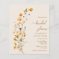 PRESUPUESTO Elegante Boho Wildflower Bridal Shower