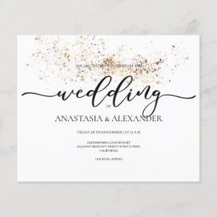 Flyer PRESUPUESTO/Elegante invitación a la boda. Invitac