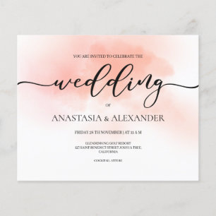 Flyer PRESUPUESTO/Elegante invitación a la boda. Invitac