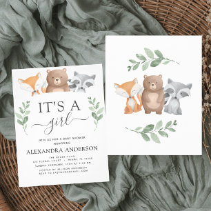 Flyer Presupuesto Es una vegetación Chica de Baby Shower