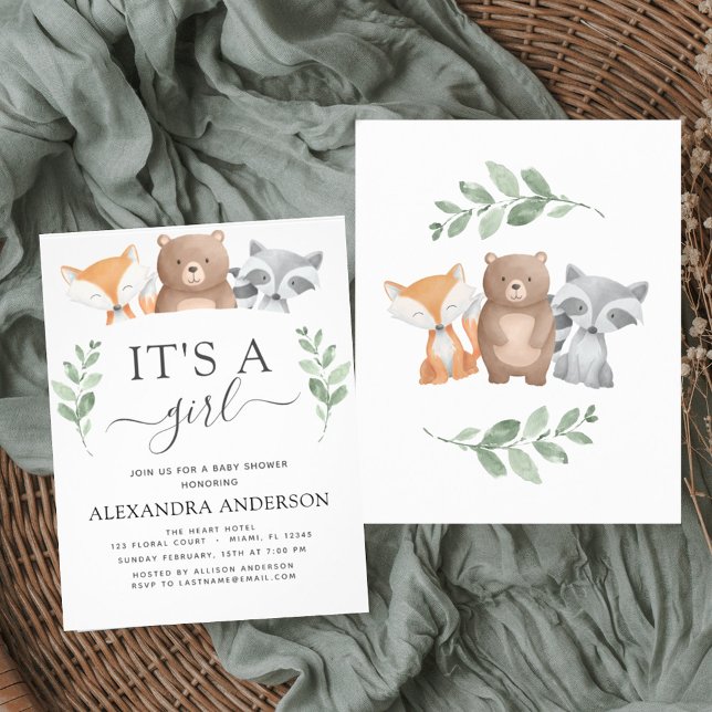 Flyer Presupuesto Es una vegetación Chica de Baby Shower (Subido por el creador)