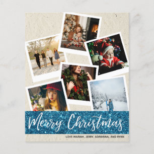 Flyer Presupuesto Falso Kraft y Navidad de varias fotos 