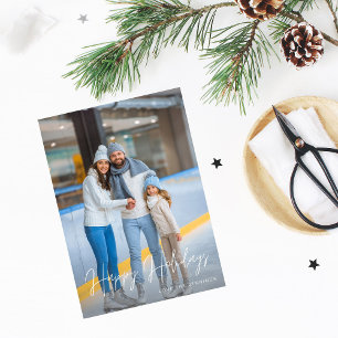 Flyer Presupuesto Felices Fiestas Moderno Script Foto 2 