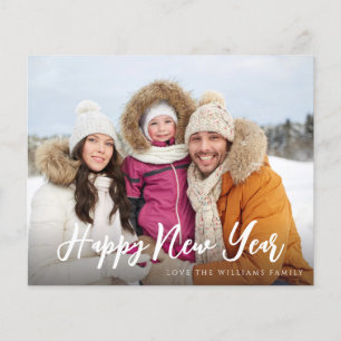 Flyer Presupuesto Feliz Año Nuevo Minimalista Elegante F