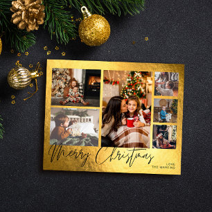 Flyer Presupuesto Feliz Navidad Faux Relieve metalizado