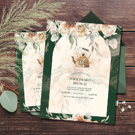 Flyer PRESUPUESTO Fiesta de té de hierba de pampas boho 