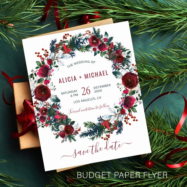 Flyer PRESUPUESTO flores invierno boda de Navidad guarda (Subido por el creador)