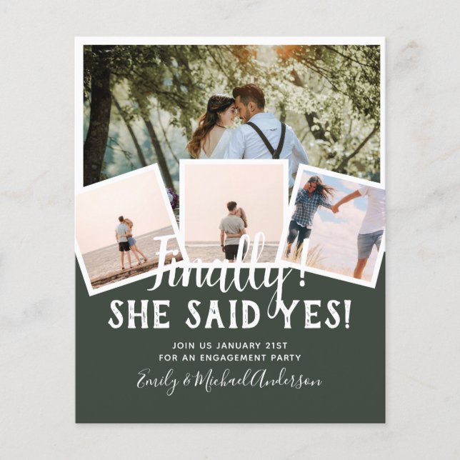 Flyer PRESUPUESTO FOTO Anuncio de INVITACIÓN de Boda Com (Frente)