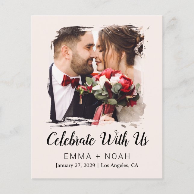 Flyer Presupuesto Foto Boda Crema  (Frente)