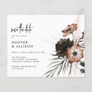 Flyer PRESUPUESTO Gótico Boho Save the Date