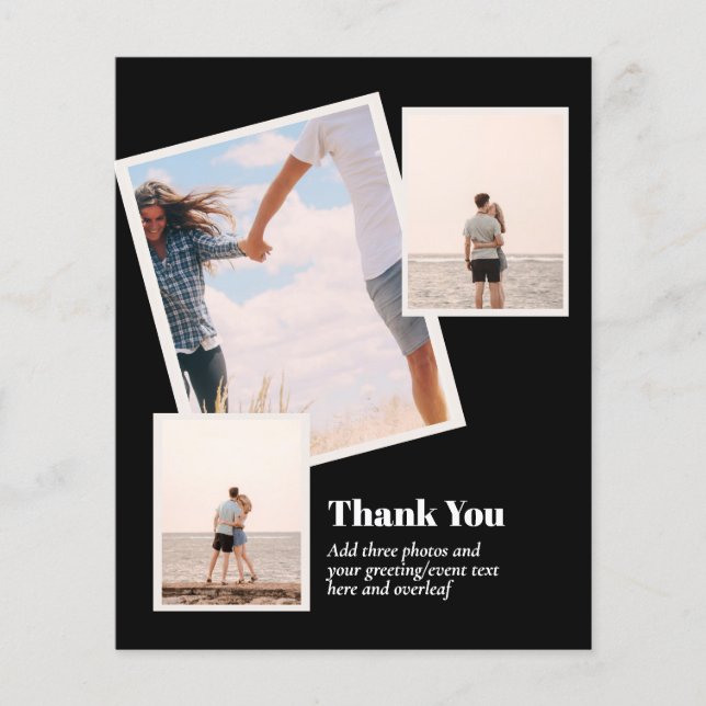 Flyer PRESUPUESTO GRACIAS Collage de fotos Moderno (Frente)