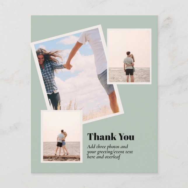 Flyer PRESUPUESTO GRACIAS Collage de fotos Moderno (Frente)