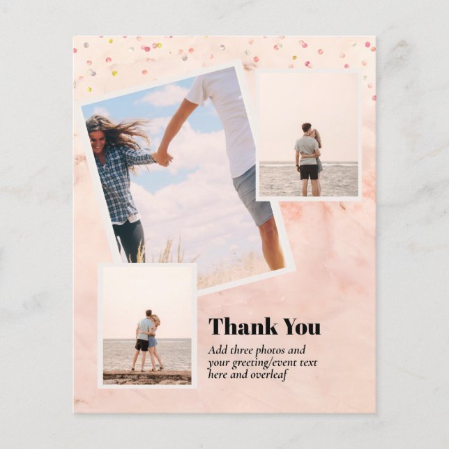 Flyer PRESUPUESTO GRACIAS Collage de fotos Moderno (Frente)