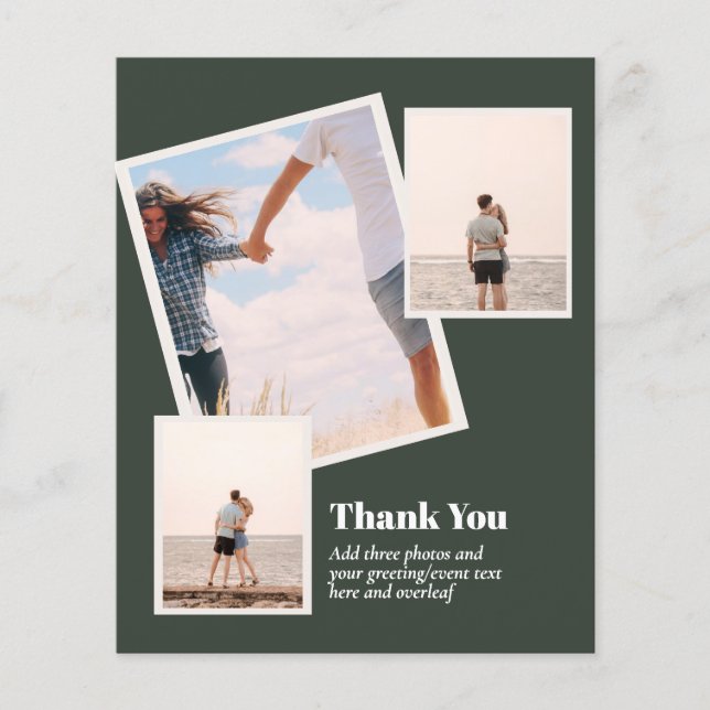 Flyer PRESUPUESTO GRACIAS Collage de fotos Moderno (Frente)