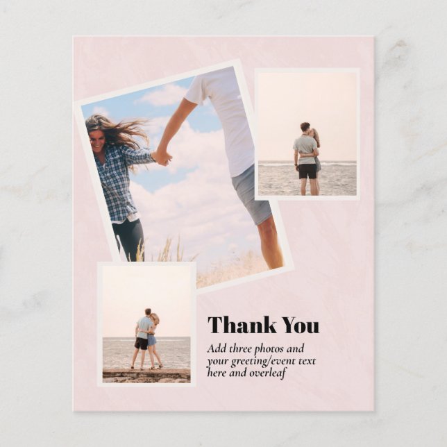 Flyer PRESUPUESTO GRACIAS Collage de fotos Moderno (Frente)