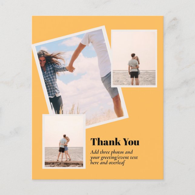 Flyer PRESUPUESTO GRACIAS Collage de fotos Moderno (Frente)