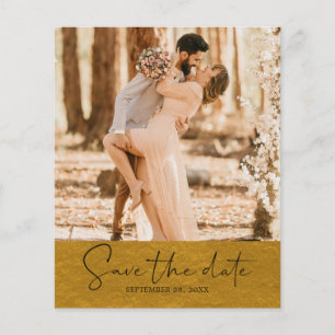Flyer Presupuesto Guardar la fecha Script Classic Gold P
